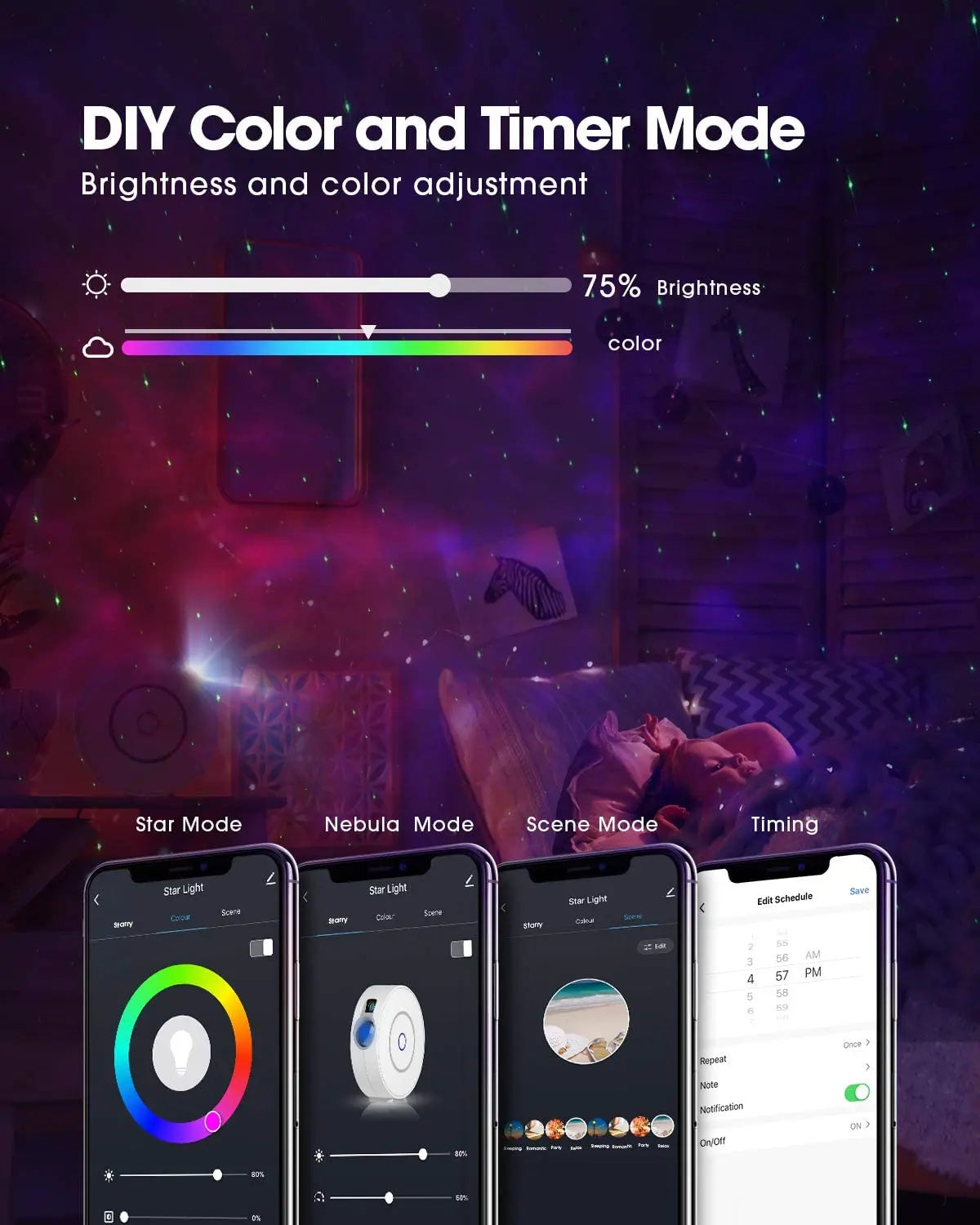 Smart Galaxy Projector - Create Your Own Cosmic Oasis