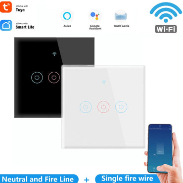 Gang TUYA WiFi Smart Touch Switch 110-250V