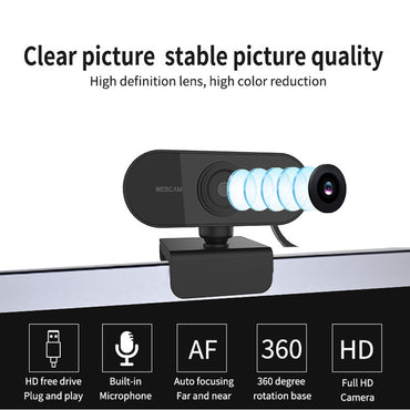 1080P Webcam Full HD With Microphone