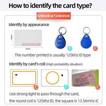 10pcs RFID Card 125khz ID EM4100 TK41 13.56Mhz IC Cards