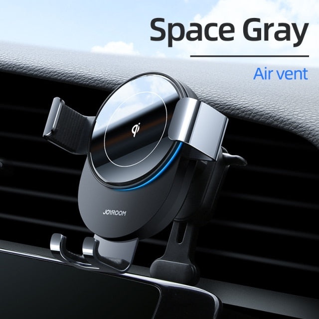15W Qi Air Vent  Car Phone Holder and Wireless Charger