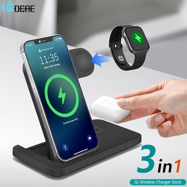 Qi Wireless Fast Charging Dock For Apple