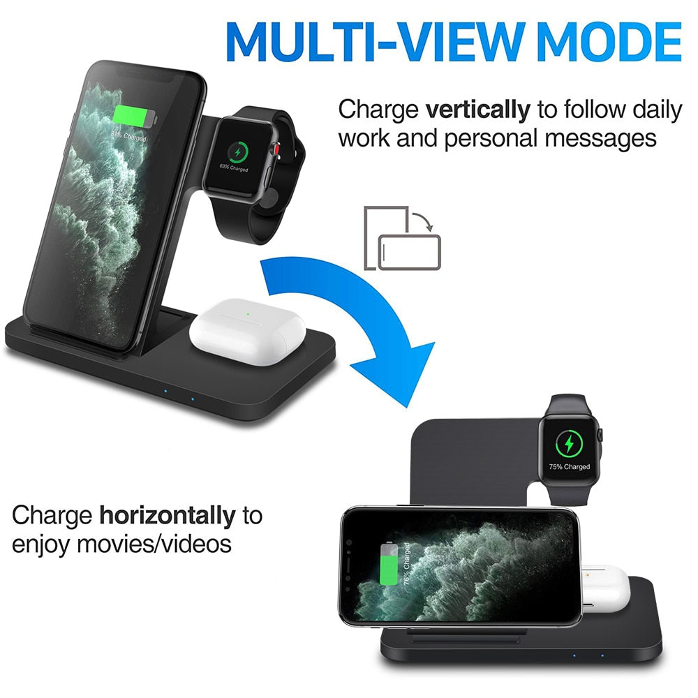 Qi Wireless Fast Charging Dock For Apple