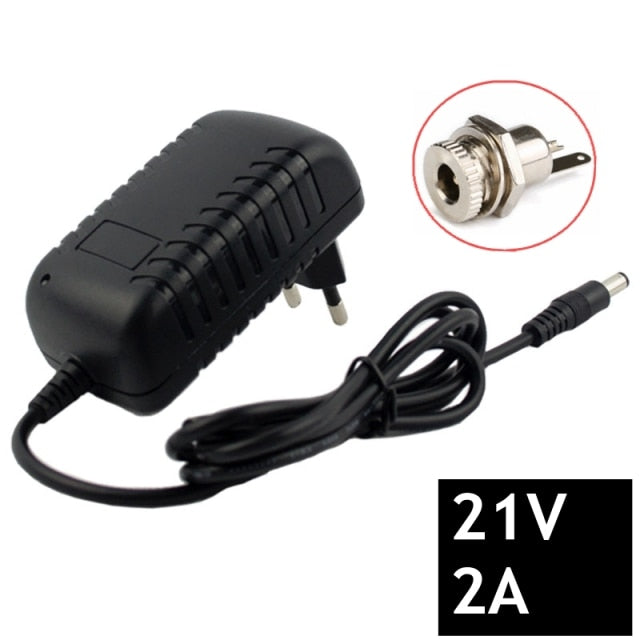 21V 2A 18650 Lithium Battery Charger