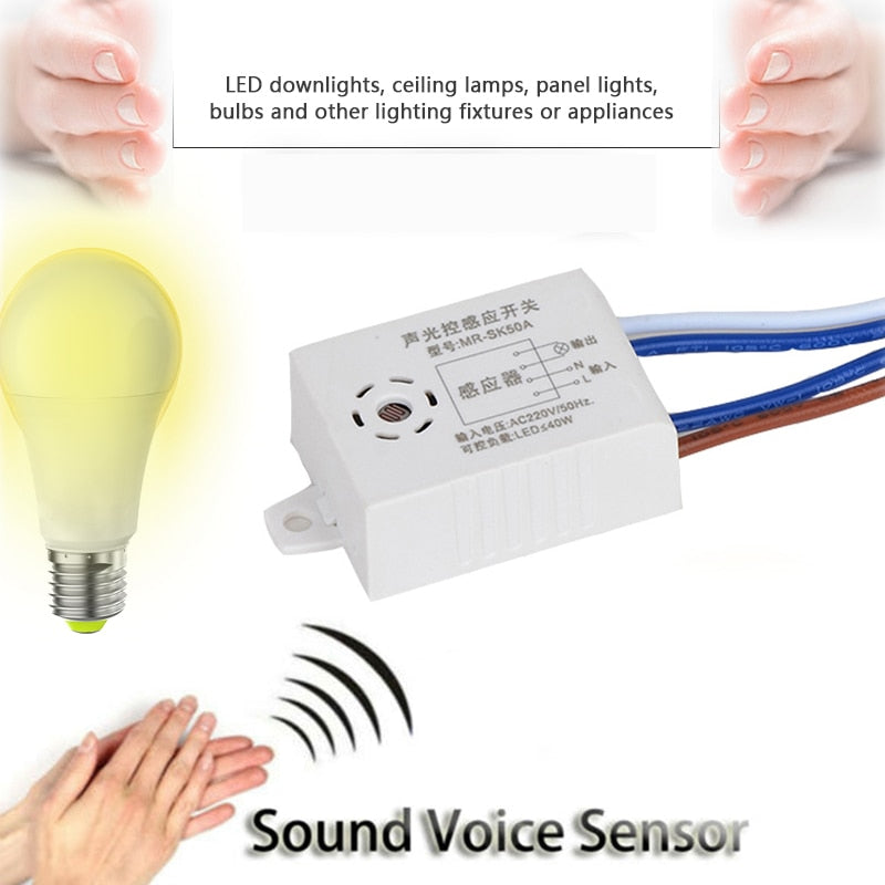 220V Smart Sound Voice Sensor Module Auto ON/OFF – Epodot.com