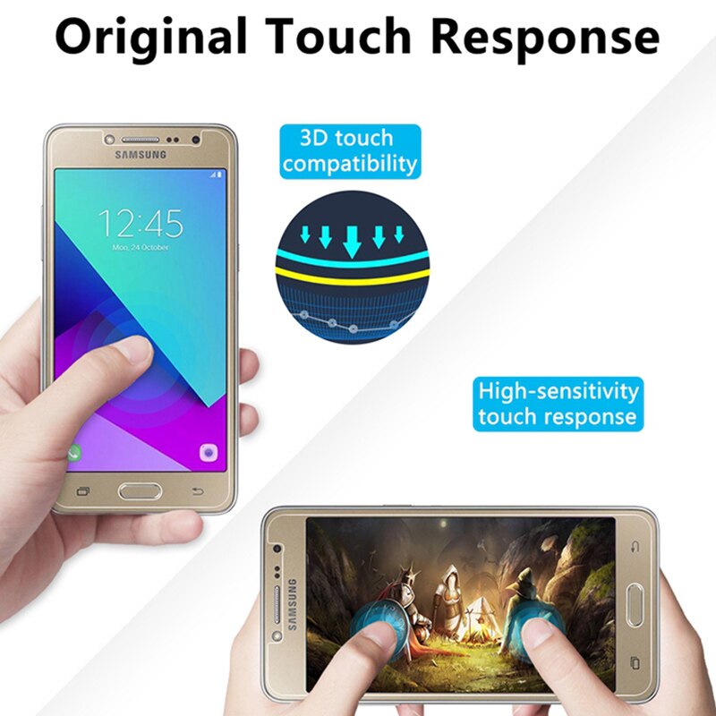 2pcs Tempered Glass Protective Glass for Samsung