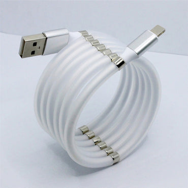 Retractable Fast Charging Magnetic Data Cable