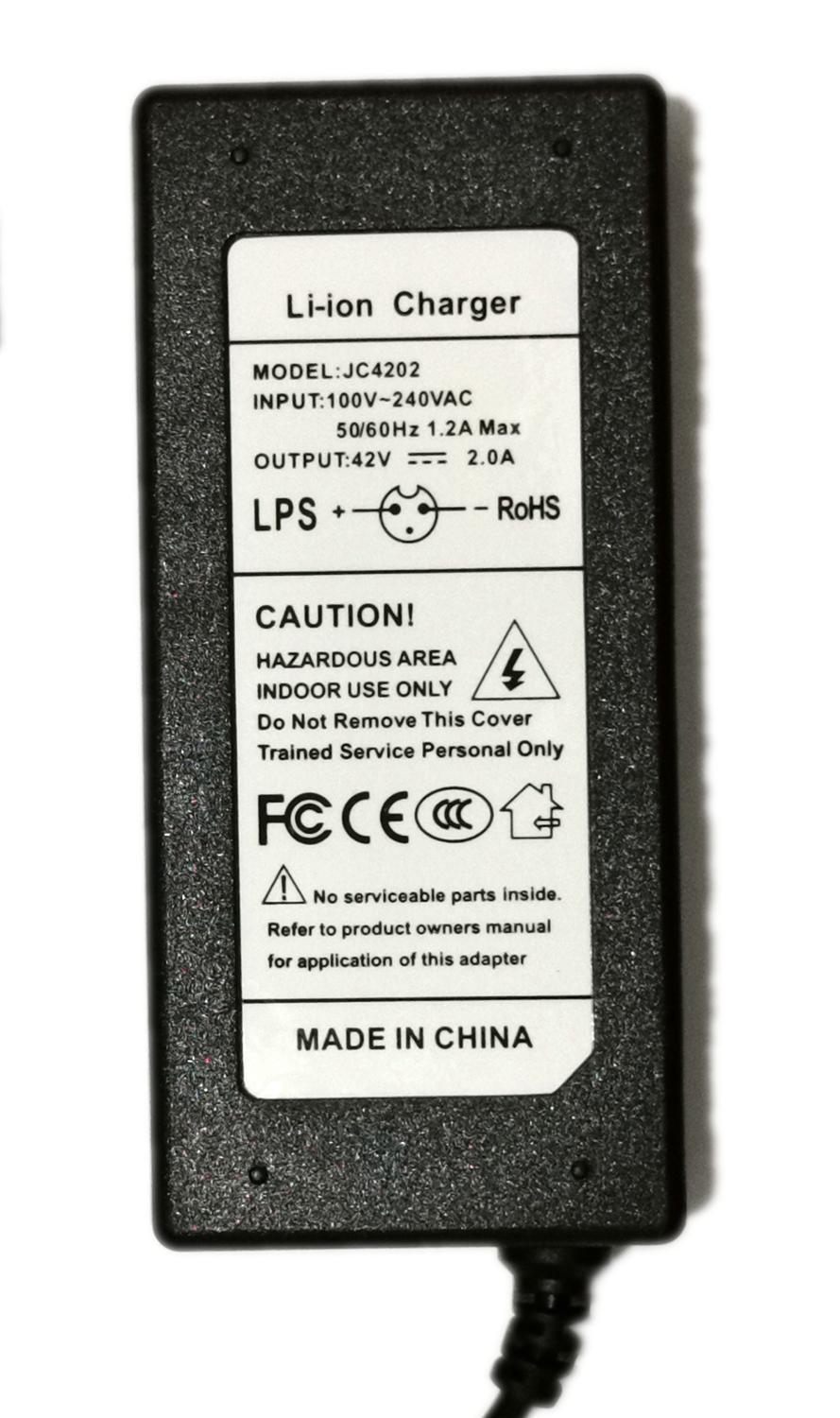 36V 2A battery charger For 10 Series 36V Electric Bike