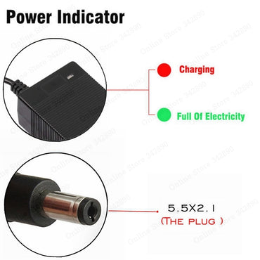 36V 2A battery charger For 10 Series 36V Electric Bike