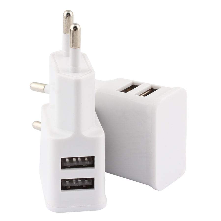 5V 2.0A  Plug Dual Double USB Universal Wall charger