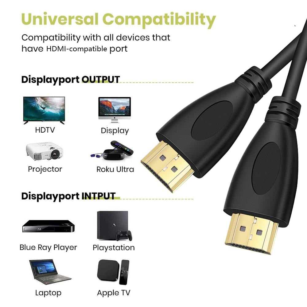 AIXXCO Gold Plated HDMI-compatible Cable