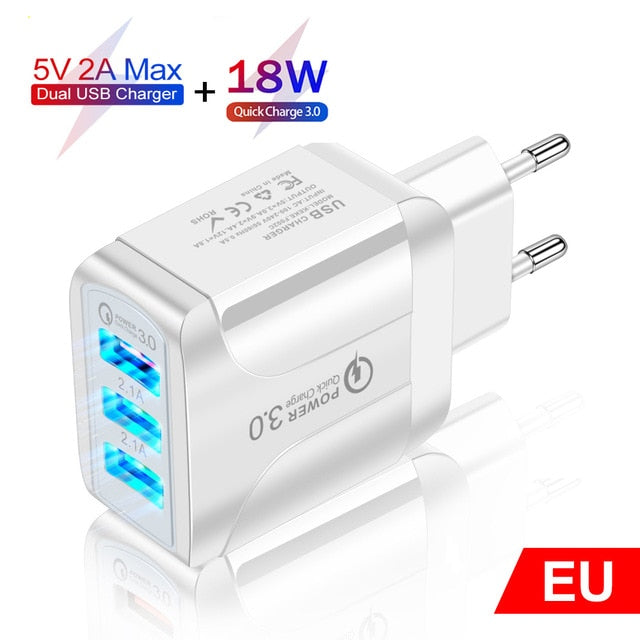 AIXXCO Quick Charge 5V 2A QC 3.0 with LED Light