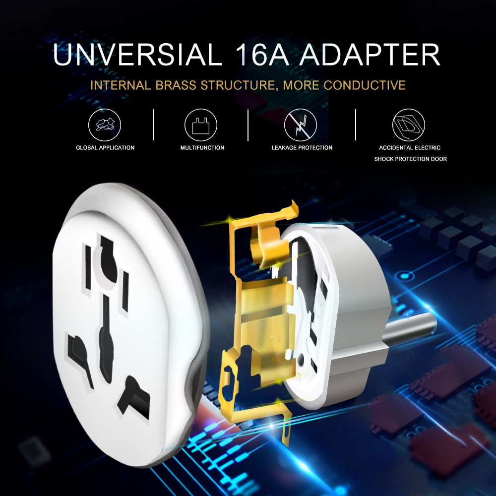 AUKTION 16A Universal EU Adapter