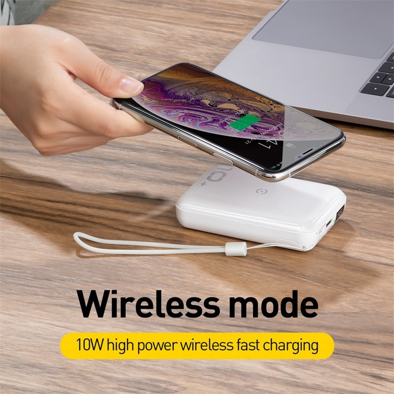 Baseus 10000mAh Qi Wireless and USB Power Bank