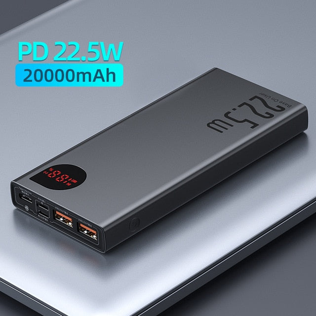 Baseus 65W Power Bank 30000mAh 20000mAh QC 3.0