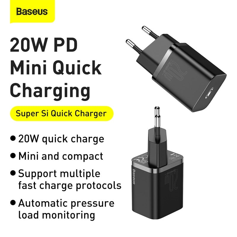 Baseus 20W Quick Charge QC3.0 Type C