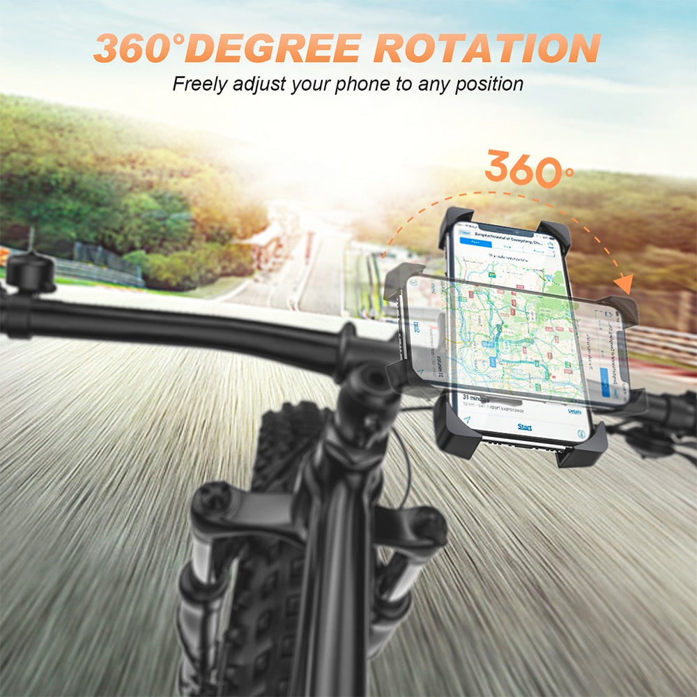 Bike Phone Holder Universal Motorcycle Bicycle Phone Holder Handlebar Stand Mount Bracket Mount Phone Holder For iPhone 13 12 11