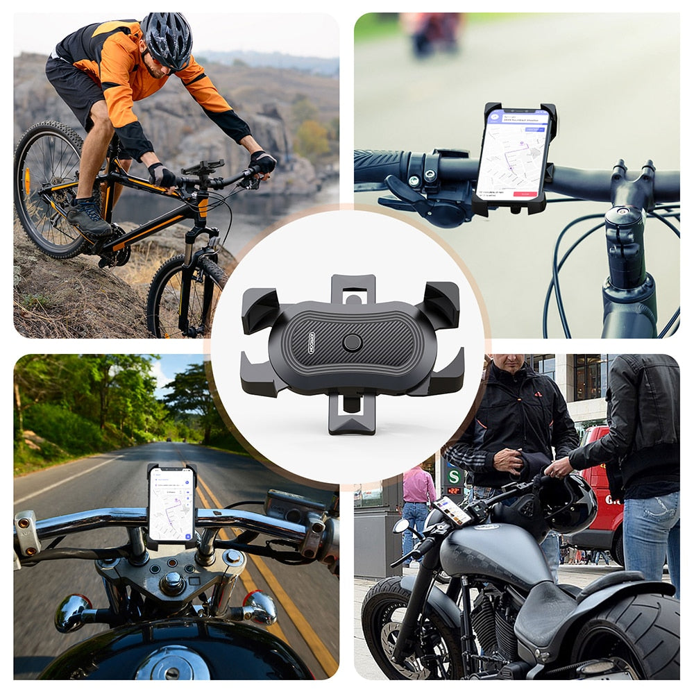 Bike Phone Holder Universal Motorcycle Bicycle Phone Holder Handlebar Stand Mount Bracket Mount Phone Holder For iPhone 13 12 11