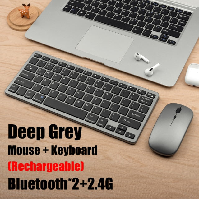 Bluetooth 5.0 & 2.4G Wireless Keyboard and Mouse