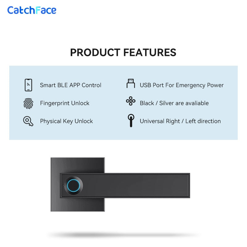 Bluetooth Biometric fingerprint lock with Keys