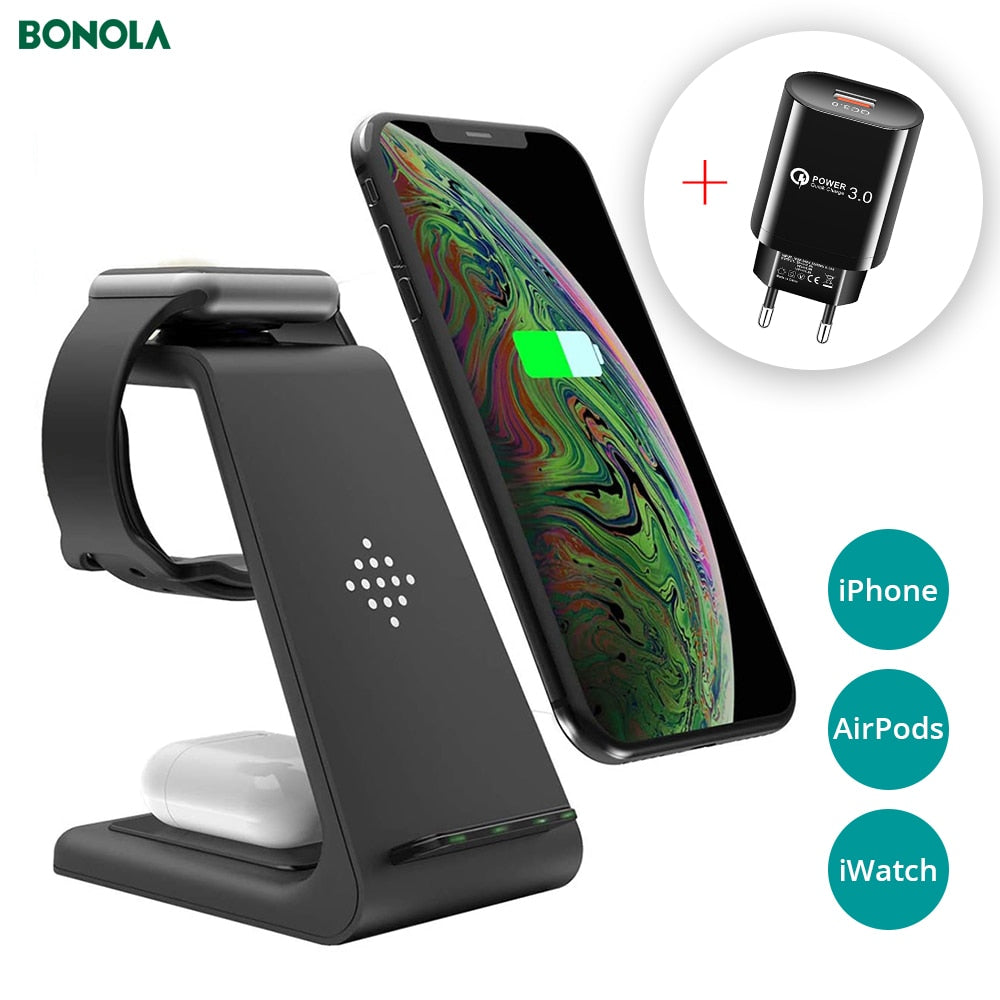 Bonola Qi 3 in1 Wireless Charger Stand