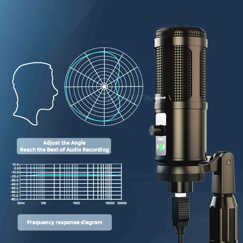 CABLETIME Professional USB Condenser Microphone