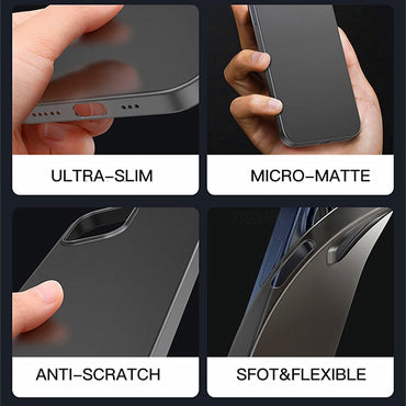 Ultra Thin Matte Case For iPhone