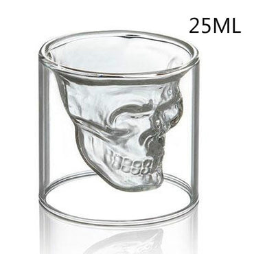 Double-layered Transparent Skull Head Coffee Mug