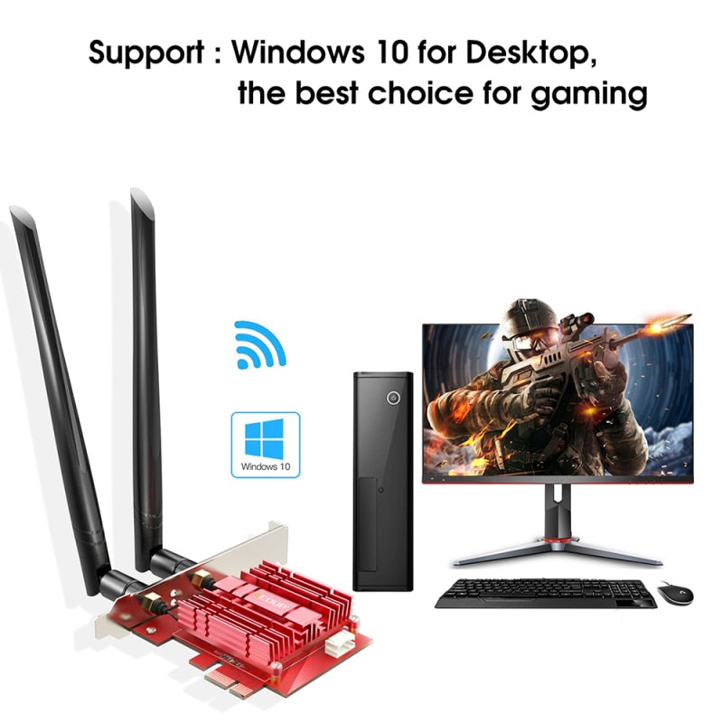 EDUP 2974Mbps 6 PCIE Wireless WiFi Adapter
