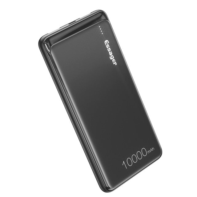 Essager Slim  10000mAh  Power Bank with Dual USB LED Display