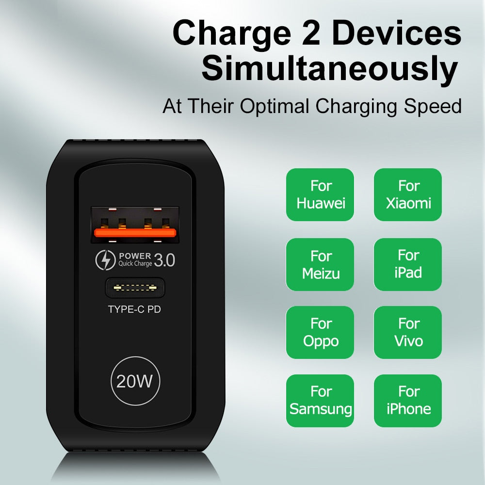 FLOVEME Charger PD20W Quick Charge