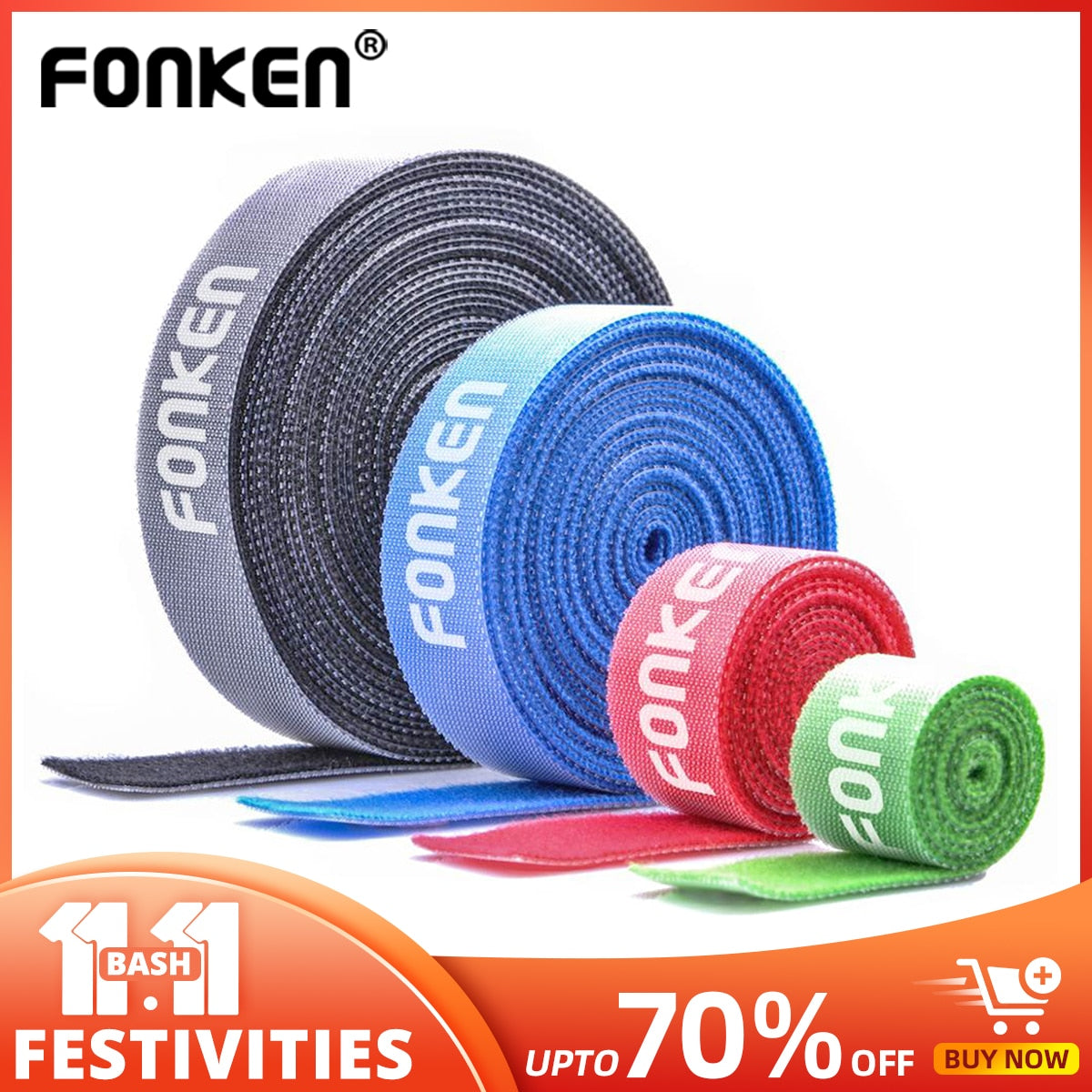 FONKEN Velcro Cable Organizer