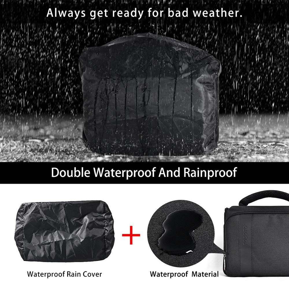 FOSOTO Waterproof  Digital DSLR Camera Bag