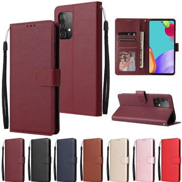 Flip Leather Wallet Case For Samsung Galaxy