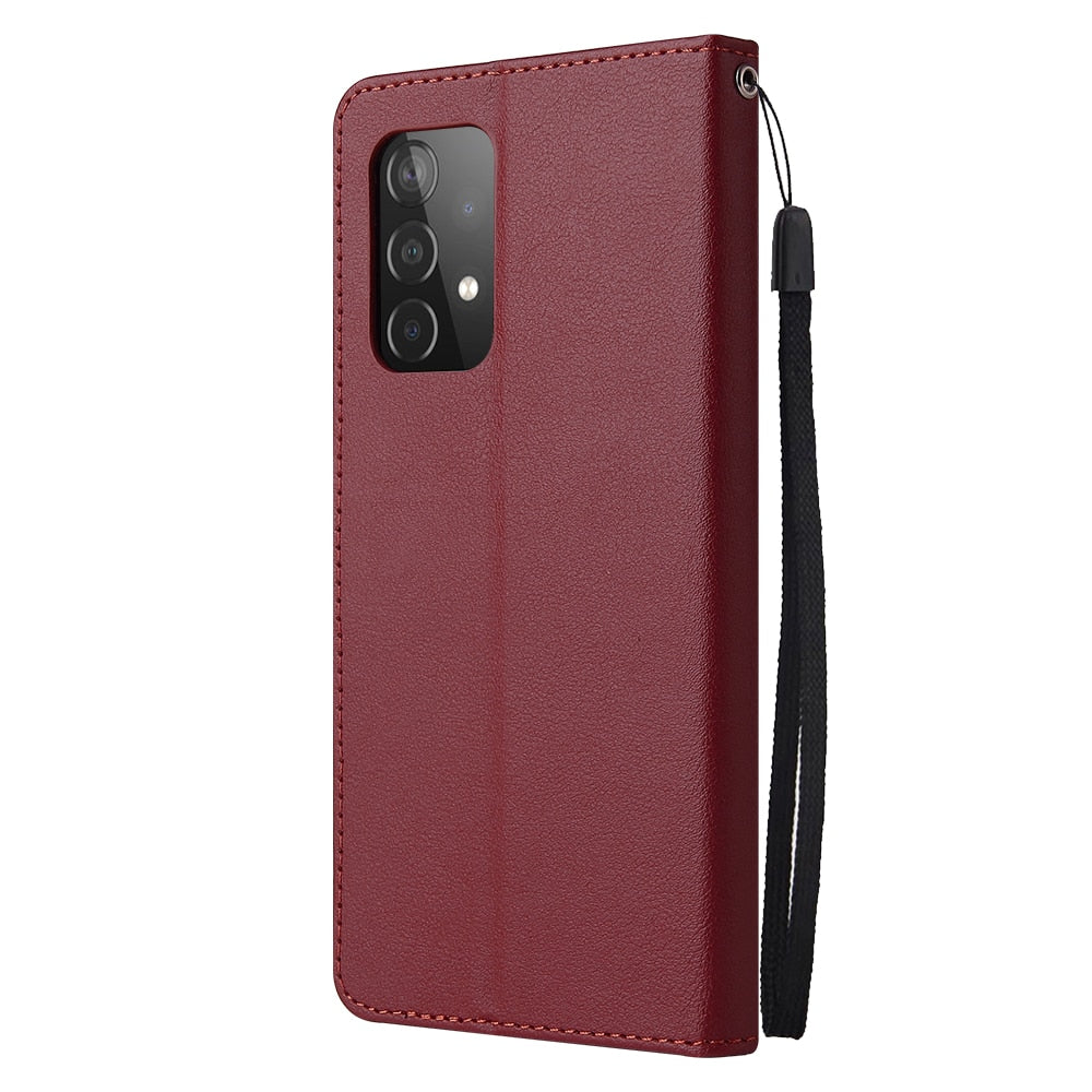 Flip Leather Wallet Case For Samsung Galaxy