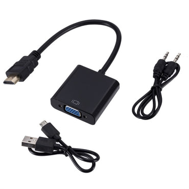 HD 1080P HDMI To VGA Converter With Audio