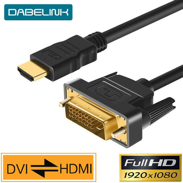 HDMI-compatible to DVI Cable  Male