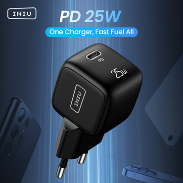 INIU USB C Charger 25W PD Fast Charging Wall Adapter