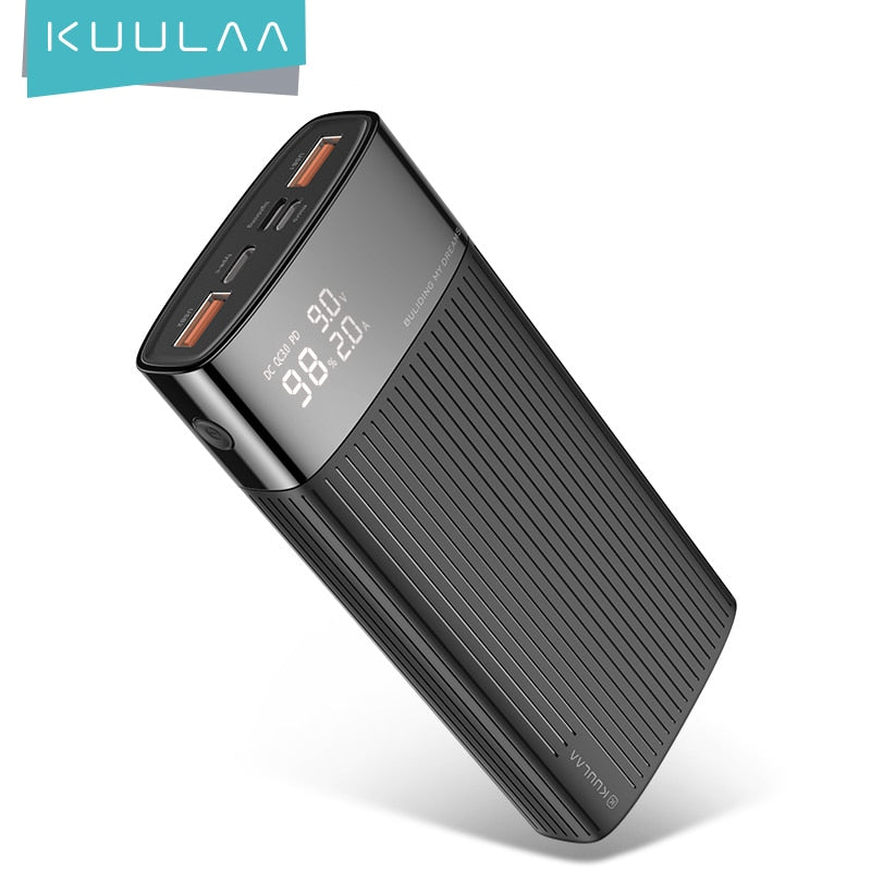 KUULAA fast charging Power bank 20000mah QC 3.0