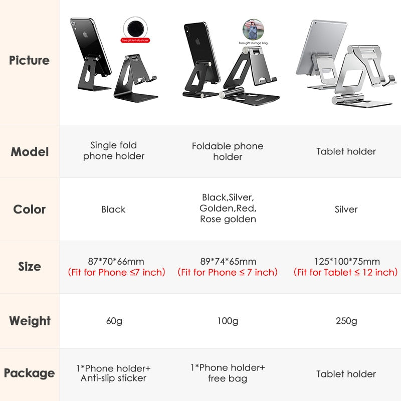 LICHEERS Phone Foldable Stand