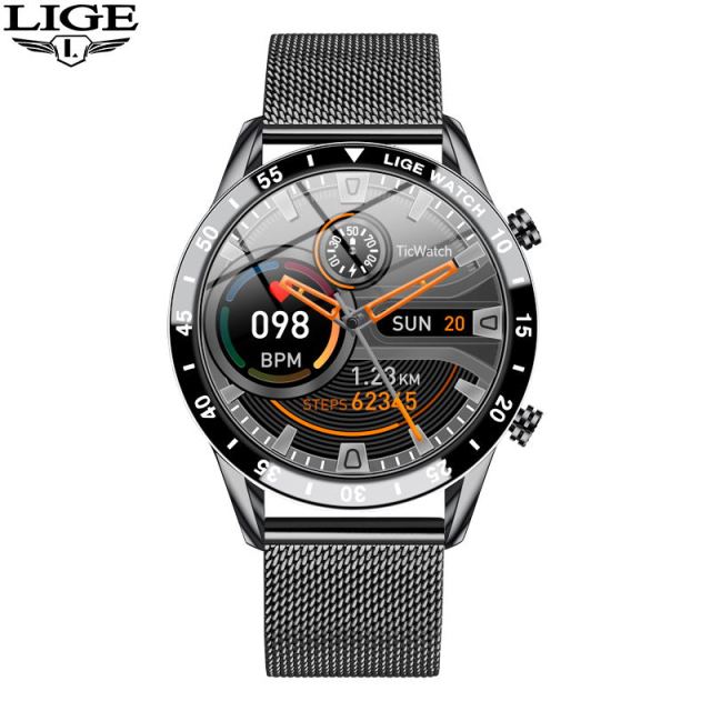 LIGE Luxury Full Circle Touch Screen Smart Watch