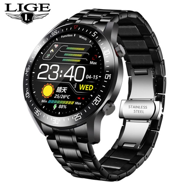 LIGE Smart Watch Heart Rate Blood Pressure Information