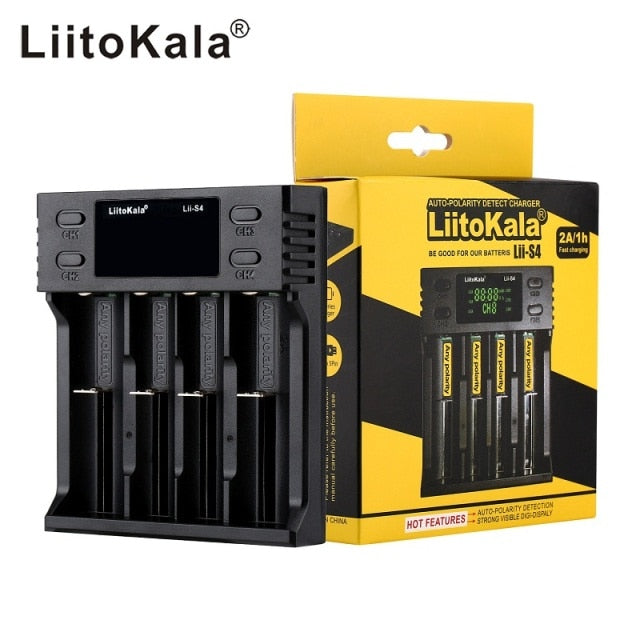 LiitoKala  1.2V 3.7V 3.2V Lithium-ion NiMH Smart Battery Charger