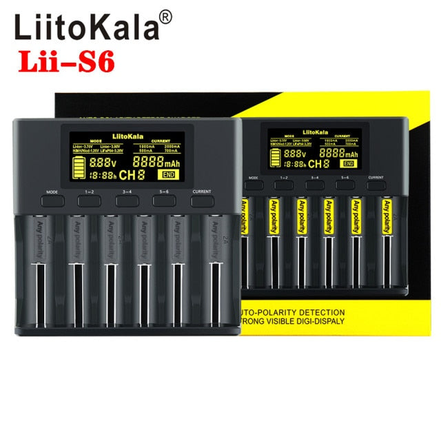 LiitoKala Battery Charger for AA AAA