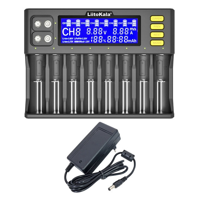 LiitoKala Lii-S8 Battery Charger Li-Ion 3.7V