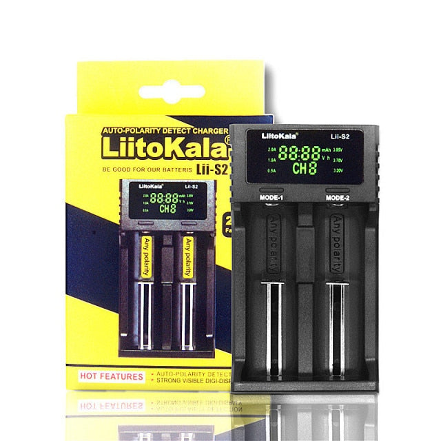 LiitoKala LCD Screen Battery Charger