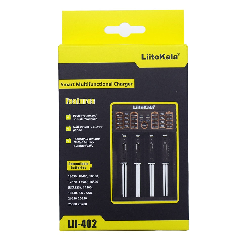 Liitokala Battery Charger 3.7V 1