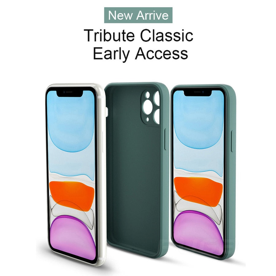 Soft Liquid Silicone Case For iPhone