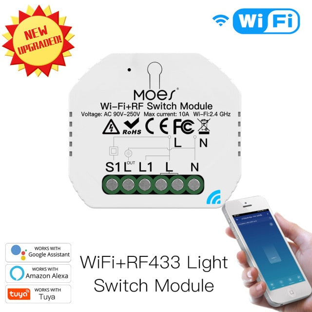 Moes Wifi Smart Light Switch DIY Breaker Module