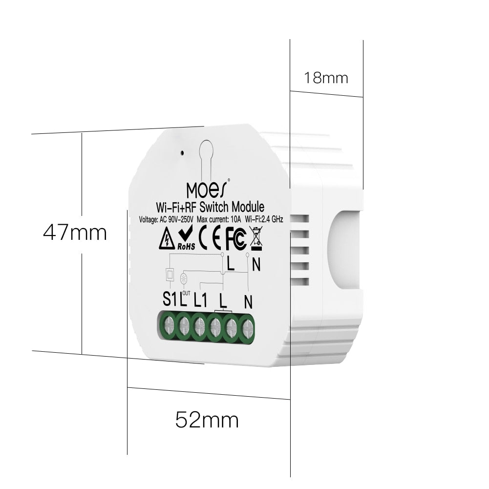 Moes Wifi Smart Light Switch DIY Breaker Module